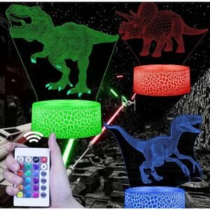 3D Dinosaur Toys Night Light for Kids,